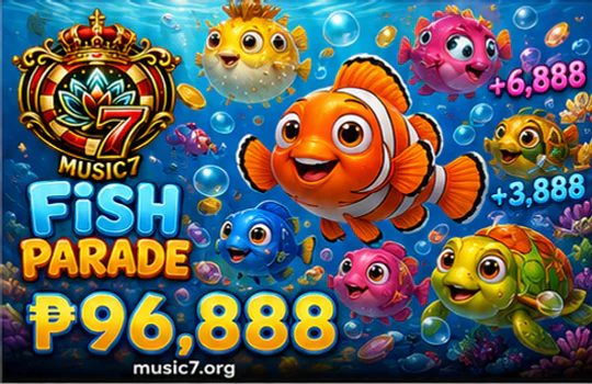 MUSIC fishing multi-target encounter with visible mobile controls